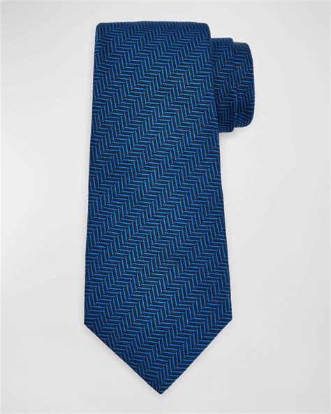Kiton Men's Herringbone Tie, Navy in 2024 | Kiton, Herringbone, Tie men