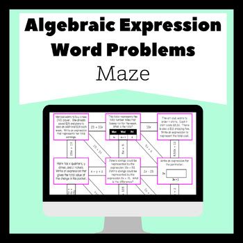 Image result for Algebraic Expression Word Problems