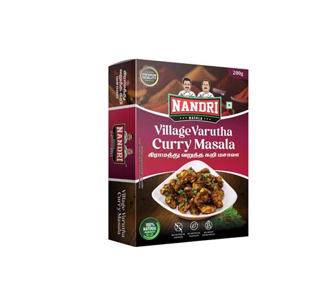 NANDRI MASALA Mix Spices Village Varutha Curry Masala (200G) : Amazon ...