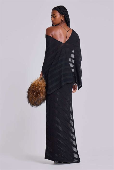 Noir Knit Maxi Dress | Jaded London | Clothing