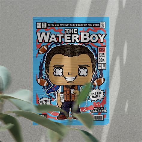 The Waterboy Pop Art Wall Decor – Retro Cartoon Comic Poster – Moshi Tu