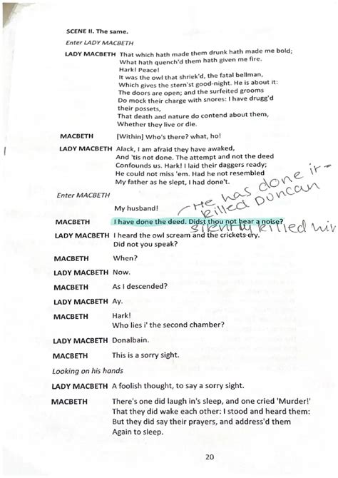 Simply explained: Macbeth Act 2: Detailed Annotations, Summaries, and ...