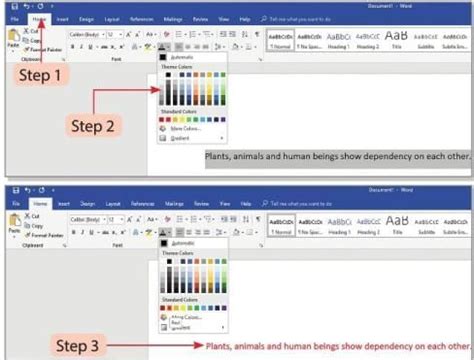 Formatting in Word 2016 Chapter Notes - Computer Studies Class 4 ICSE ...