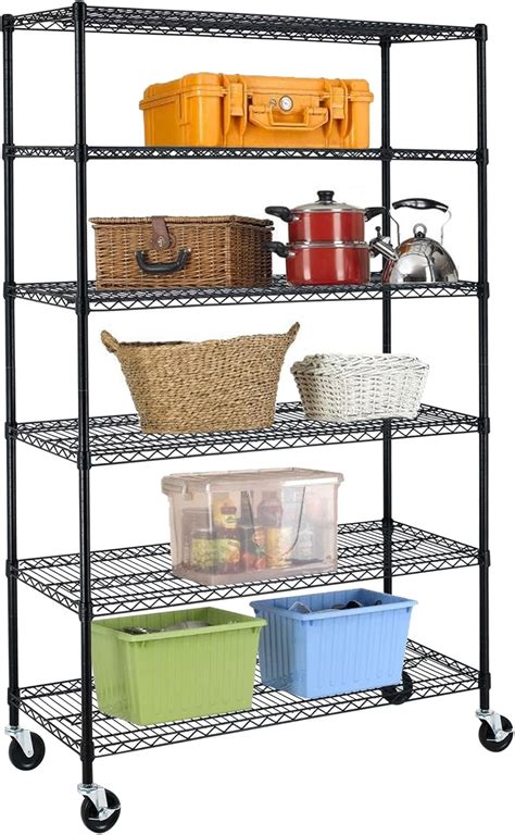 BestMassage Heavy Duty Garage Storage Shelves - 6-Tier Height India | Ubuy