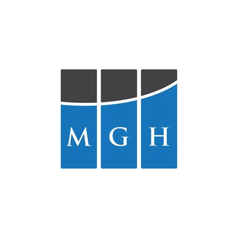 MGH letter logo design on WHITE background. MGH creative initials ...