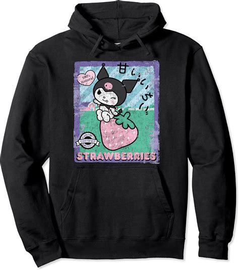 Buy Kuromi Strawberry Picking Strawberries Farm Pullover Hoodie Online ...