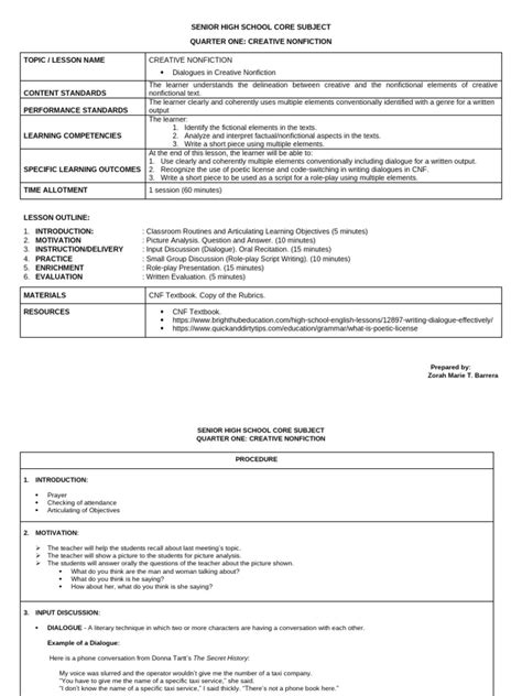 SHS Detailed Lesson Plan 的图像结果