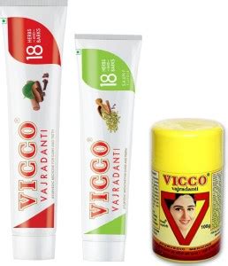 VICCO PASTE 200G (1PC) + SAUNF PASTE 160G (1PC) + POWDER 100G (1PC ...