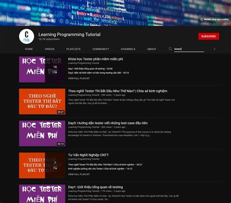 Tutorial Tester 的图像结果