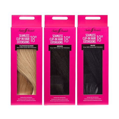 Satin Strands 18 Inch Seamless Clip-in Hair Extensions | Sally Beauty