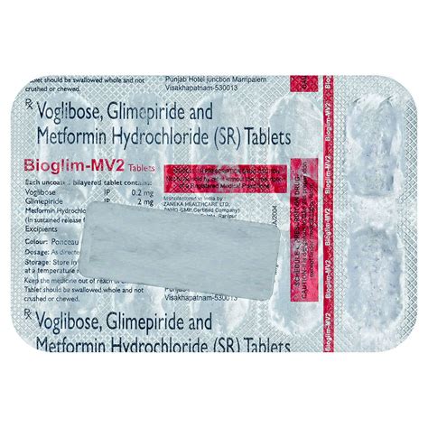 Bioglim-MV 2 Tablet | Uses, Side Effects, Price | Apollo Pharmacy