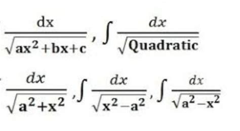 How to solve integration of 1/root quadratic? - Brainly.in
