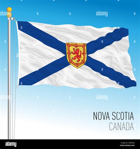 Nova Scotia territorial and regional flag, Canada, north american ...