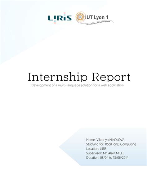 Rapport-stage-viktoria assignment of company - Name: Viktoriya NIKOLOVA ...