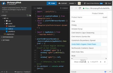 Image result for Stackblitz with Angular
