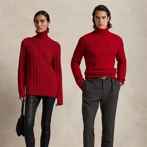 Polo Ralph Lauren Cable-knit Wool-cashmere Sweater In Park Ave Red ...