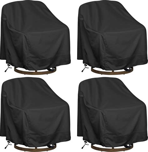Amazon.com : HI···YOUR COVER Outdoor Swivel Lounge Chair Cover 4 Pack ...