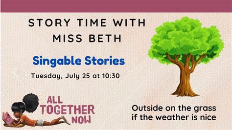 Sturgeon Bay Storytime with Miss Beth - Singable Stories, Door County ...