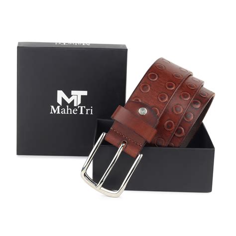 Classic Round Men's Leather Belt — MaheTri