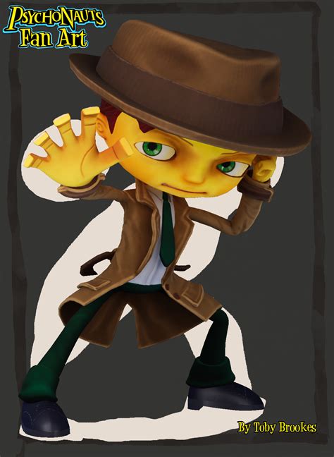 ArtStation - Psychonauts Raz|G-man Disguise [FanArt]
