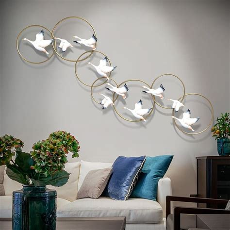 Buy Multicolour Birds Flying Metal Wall Art online at Craftkriti.com