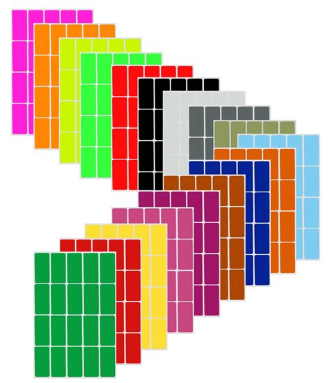Buy Royal GreenRectangular Color Coding Stickers Approximately 4cm x ...