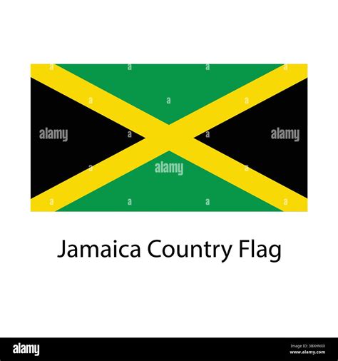 Jamaica Country Flag hand drawing illustration vector-based drawing ...