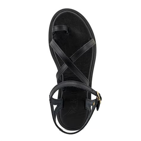 Women Leather Sandals Iris 24/76VM, Black