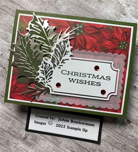 Stampin’ up leaves boughs of holly christmas with video tutorial – Artofit