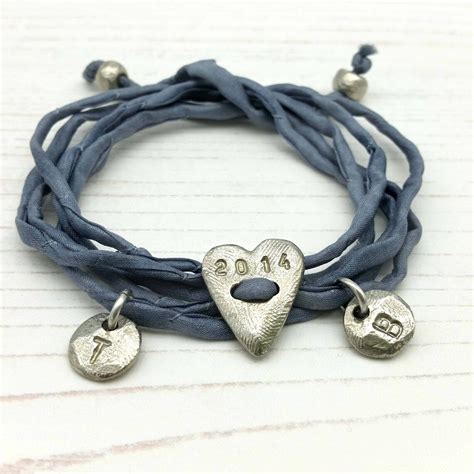 12th Anniversary Silk Wrap Bracelet Silk Anniversary Gift - Etsy