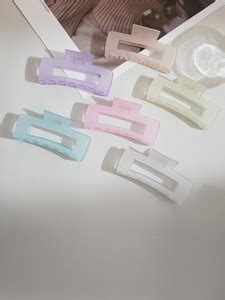 Blubby Big Hair Clutcher Hair Claw Clip for Women Girls (Pack of 6 ...