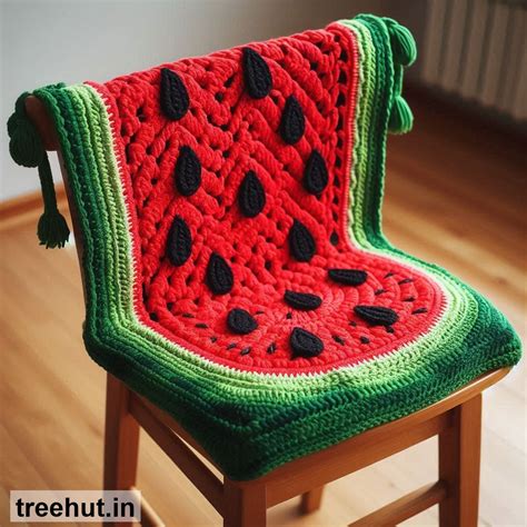 Watermelon Crochet Chair Cover Ideas and how to make them