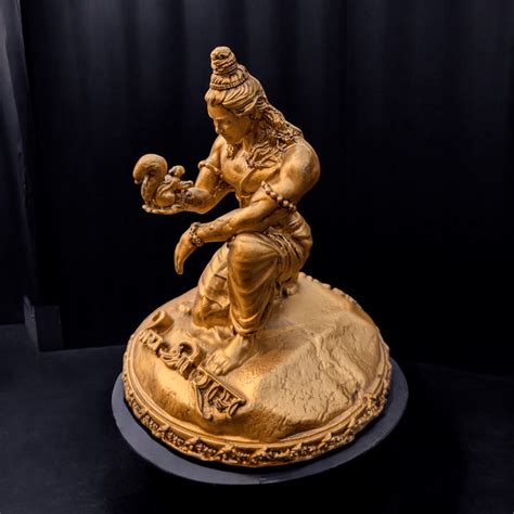 The Divine Touch: Shri Ram and the Squirrel's Devotion Murti for Car D ...
