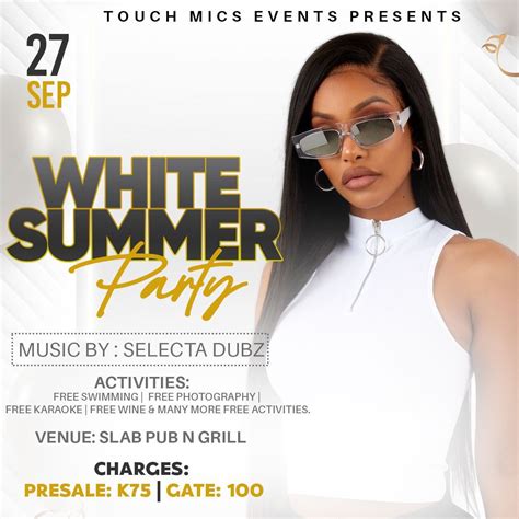 White Summer Party (Pool Party Edition), Zambia, Solwezi, Zambia, 27 ...