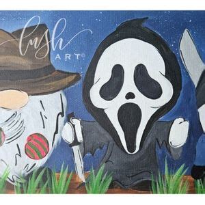 Scary Gnomes Paint Class - Oct 25, Paint with Lush Art, Perry, 25 ...