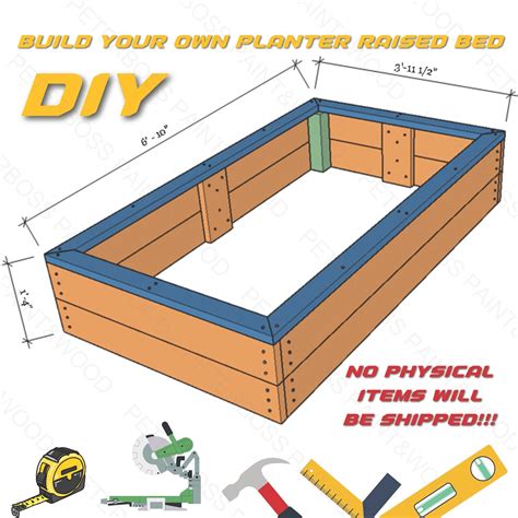 DIY (do-it-yourself) Raised Bed Garden Box Plans - Cedar Planter Plans ...