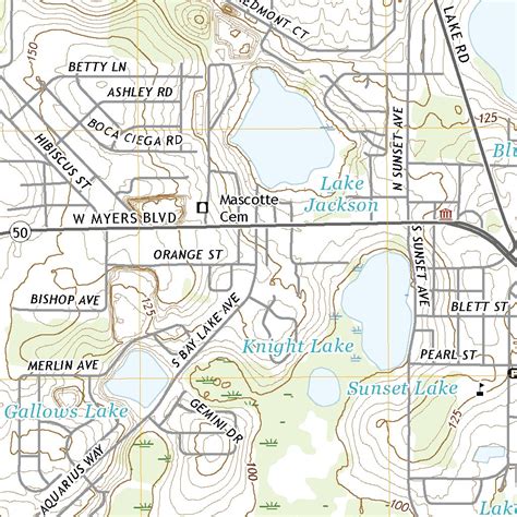 Mascotte, FL (2021, 24000-Scale) Map by United States Geological Survey | Avenza Maps