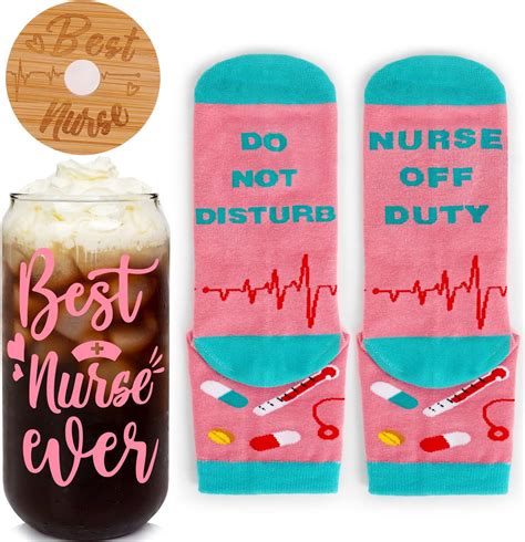 Amazon.com: Roshtia Best Nurse Gifts for Women 16 Oz Nurse Glass Cups ...