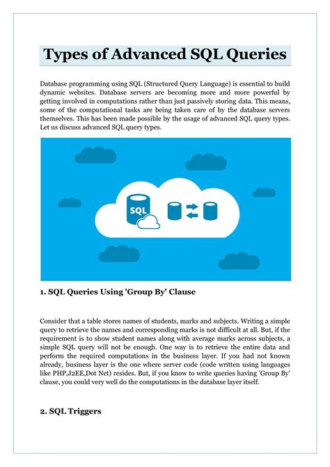 Image result for SQL Query Types