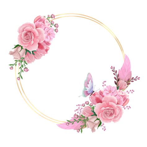 Pink Frame Png Pink Flower Frames And Borders Png Transparent Png | My ...