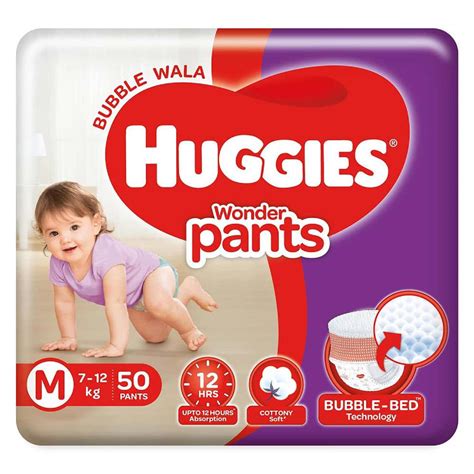 Buy HUGGIES WONDER PANTS (7 - 12 KG) COMBO PACK OF 2 50 COUNTS PER PACK ...
