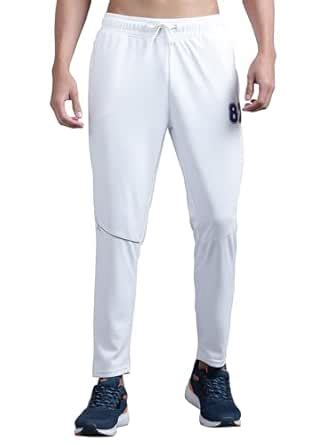 SHIV NARESH Men's High Rise Regular Trackpants (SNBTMWE102M_White_L ...