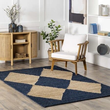 Nuloom Pandora Diamond Jute Area Rug 5ft x 8ft TATN03E-508 | Zoro