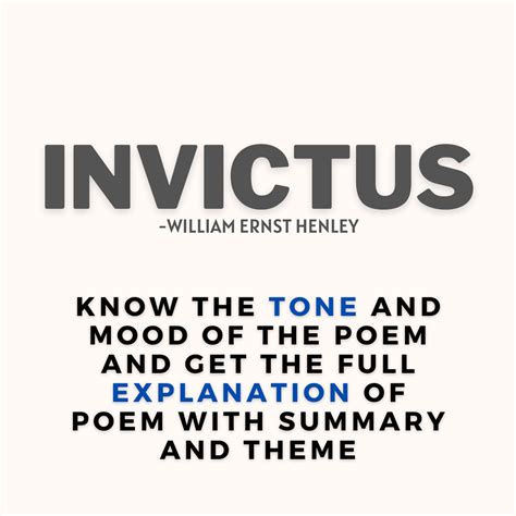 Invictus-Explanation And Summary