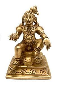 Buy South Indian Arts Brass Ladoo Gopal Ladu Krishna Bal Gopal Krishna ...