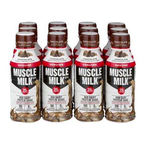Muscle Milk Chocolate Non Dairy Protein Shake - 168.0 FL OZ ...