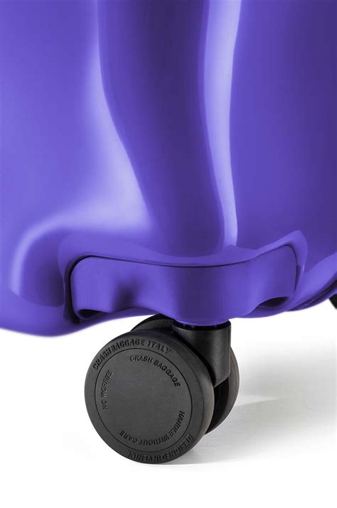 Crash Baggage walizka TONE ON TONE Large Size kolor fioletowy | Answear.com