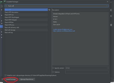 PyCharm Configure Python Interpreter 的图像结果