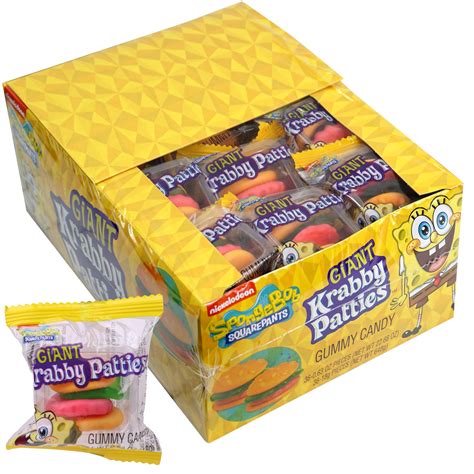 Giant Krabby Patties Gummy Candy 22.68 Oz. (Pack of 36) - Walmart.com