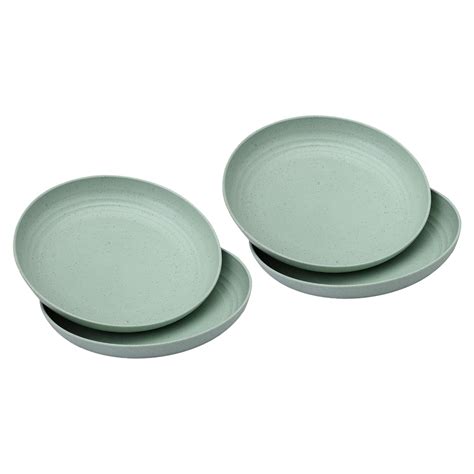 Buy Irida Naturals Unbreakable Wheat Straw Plates Set of 4-8 inches ...